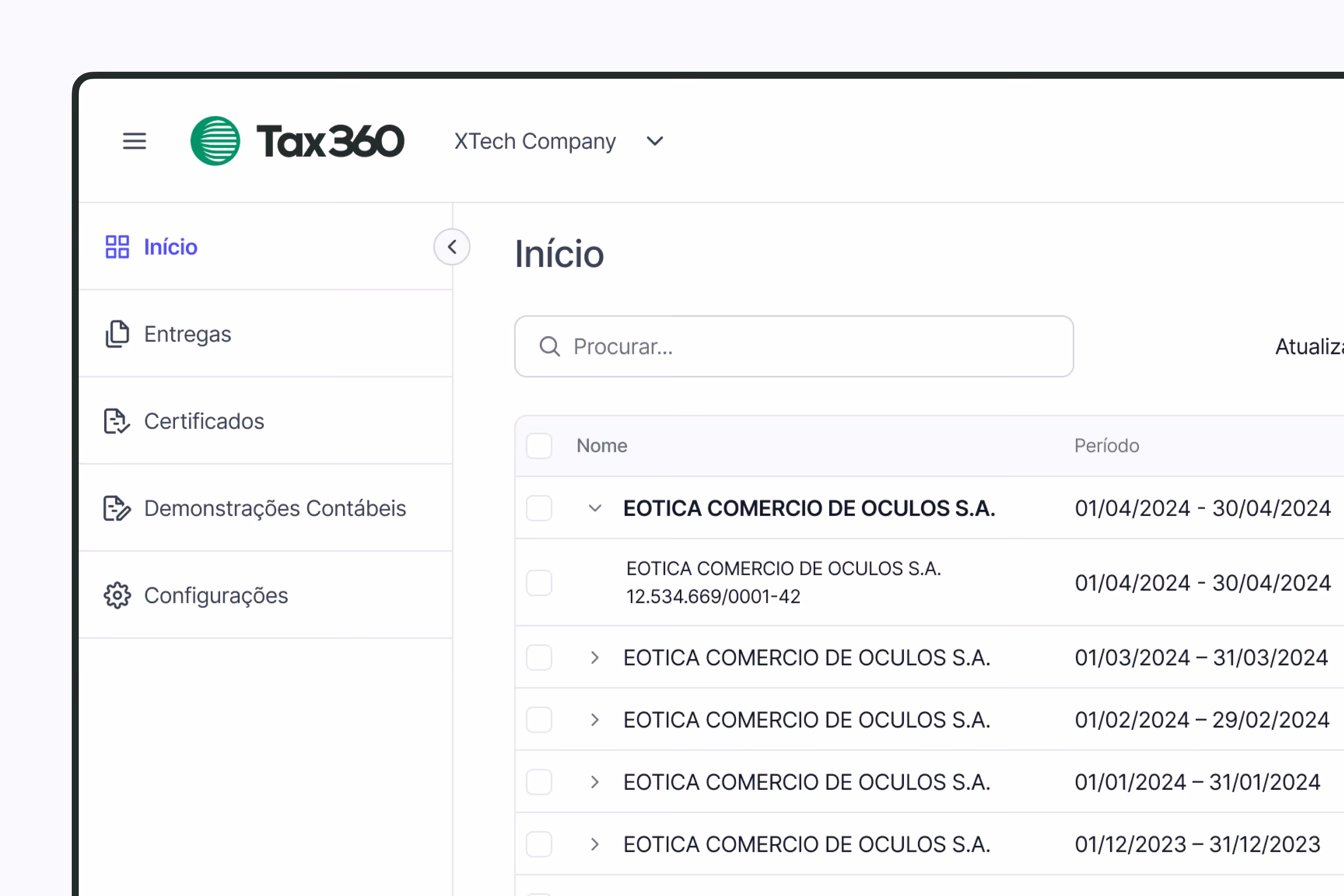 Mockup do produto Rocket PVA no Tax360.